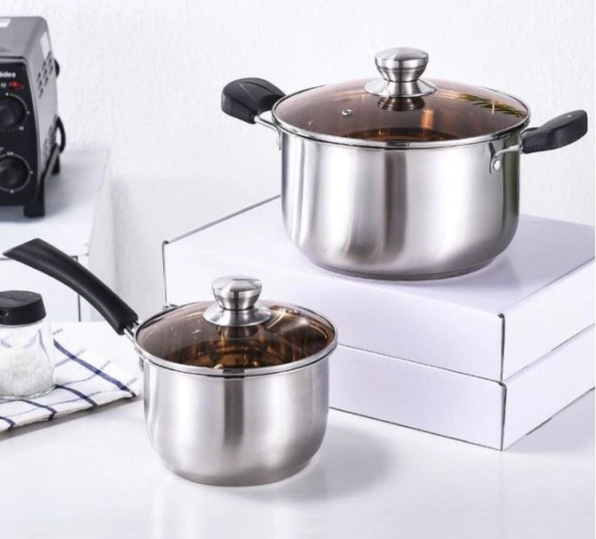 Durable Cookware Milk Soup Pots With Anti-hot Handle